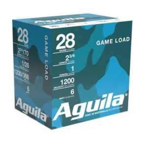 Aguila 28 Gauge Ammunition Birdshot 1CHB2836 2-3/4" #6 Shot 1oz 1200fps 25 Rounds