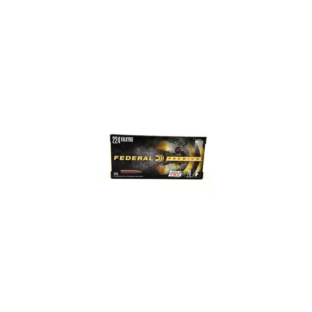Federal 224 Valkyrie Ammunition P224VLKBTSX1 78 Grain Triple-Shock X Bullet 20 Rounds - Image 2