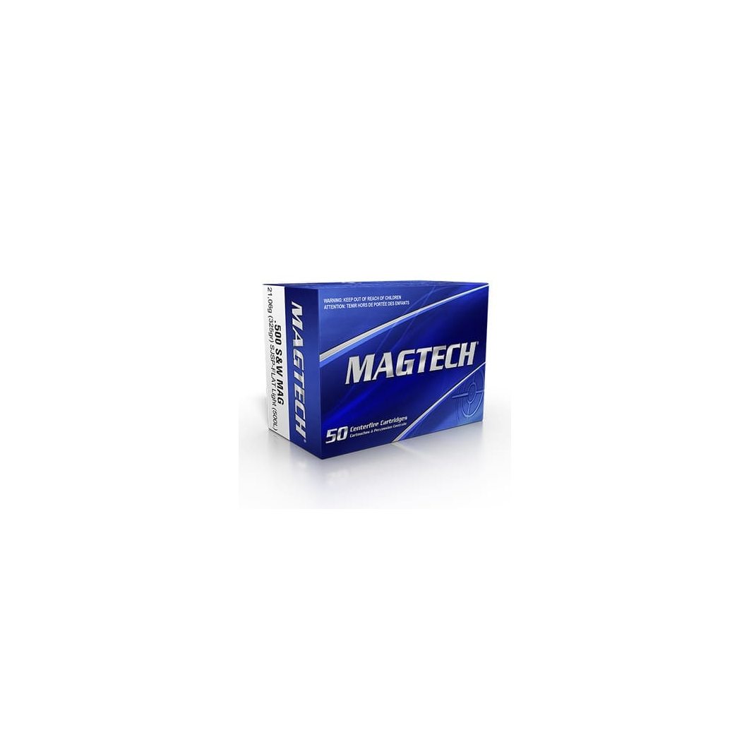 Magtech 500 Smith & Wesson Magnum Ammunition Light Loading MT500L 325 Grain Semi-Jacketed Soft Point 20 Rounds - Image 2