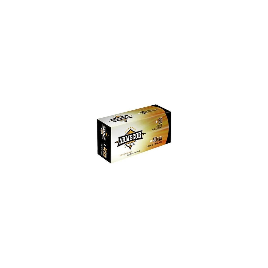 Armscor 40 S&W Ammunition FAC402N 180 Grain Full Metal Jacket 50 Rounds - Image 2