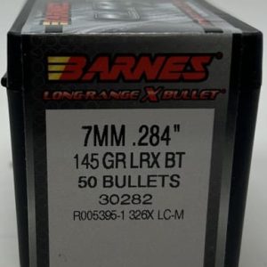 Barnes 7mm (.284 Dia) Reloading Bullets Copper LRX B30282 145 Grain Boat Tail Ballistic Tip 50 Pieces