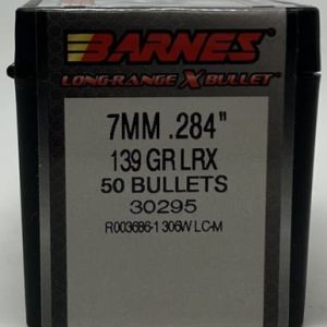 Barnes 7mm (.284 Dia) Reloading Bullets Copper LRX B30295 139 Grain Boat Tail Ballistic Tip 50 Pieces