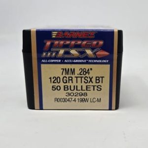Barnes 7mm (.284 Dia) Reloading Bullets Copper TTSX B30298 120 Grain Boat Tail Ballistic Tip 50 Pieces
