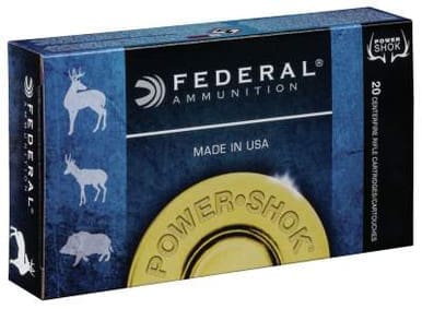Federal 300 WSM Ammunition Power-Shok 300WSM180LFA 180 Grain Copper Hollow Point 20 Rounds
