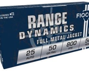 Fiocchi 25 Auto Ammunition FI25AP 50 Grain Full Metal Jacket 50 rounds