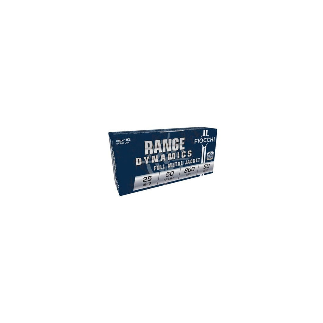 Fiocchi 25 Auto Ammunition FI25AP 50 Grain Full Metal Jacket 50 rounds - Image 2