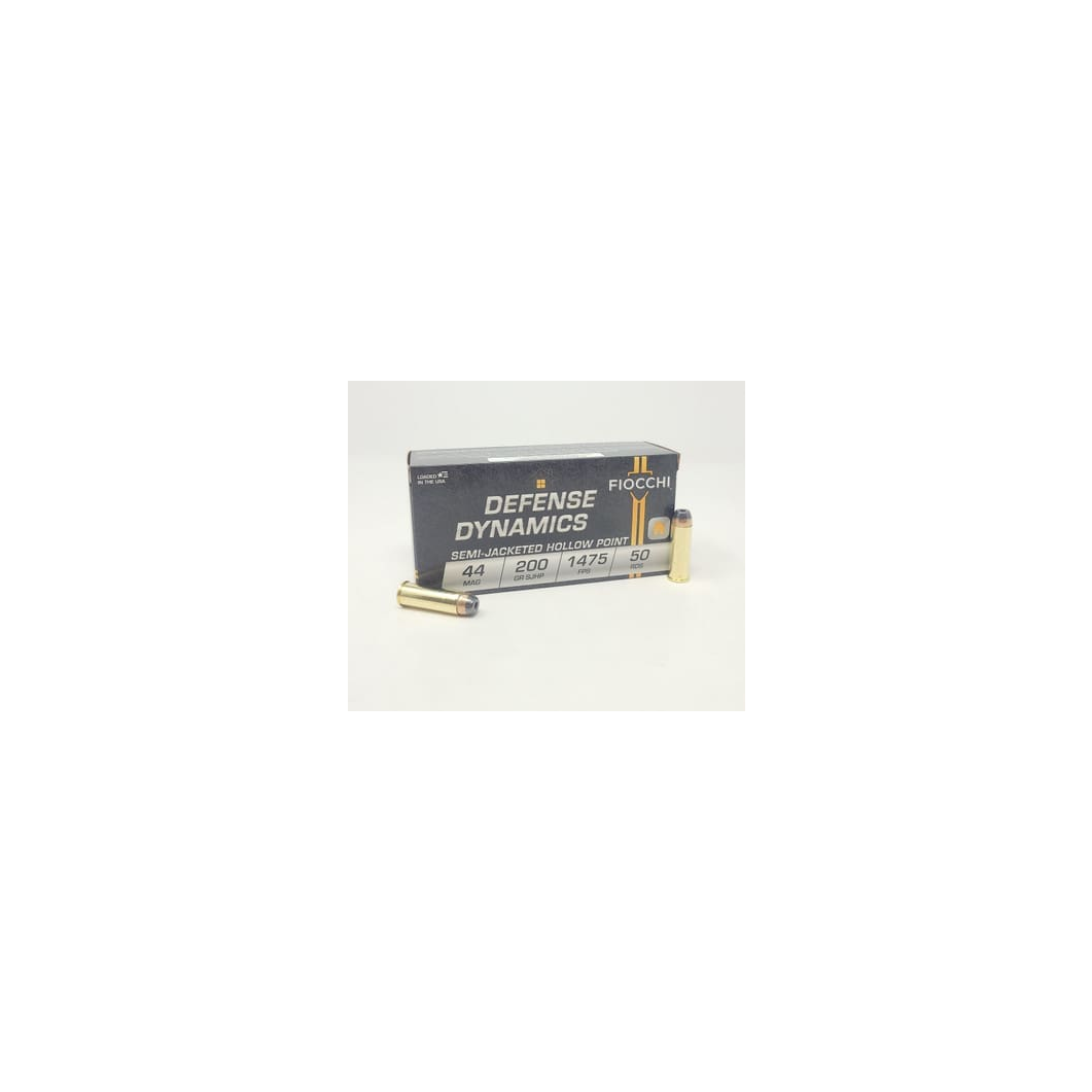 Fiocchi 44 Remington Magnum Ammunition FI44B 200 Grain Semi-Jacketed Hollow Point 50 rounds - Image 2