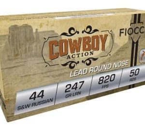 Fiocchi 44 S&W Russian FI44SWR 247 Grain Lead Round Nose 50 rounds
