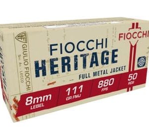 Fiocchi 8mm Lebel Revolver Ammunition FI8L 111 Grain Full Metal Jacket 50 rounds