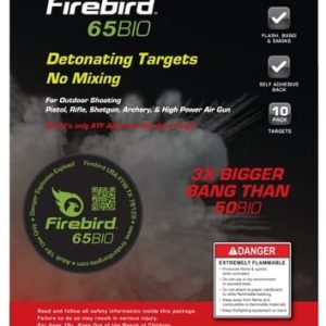 Firebird Targets FT65BIO 65mm Biodegradable Round Adhesive Exploding Target Pack of 10