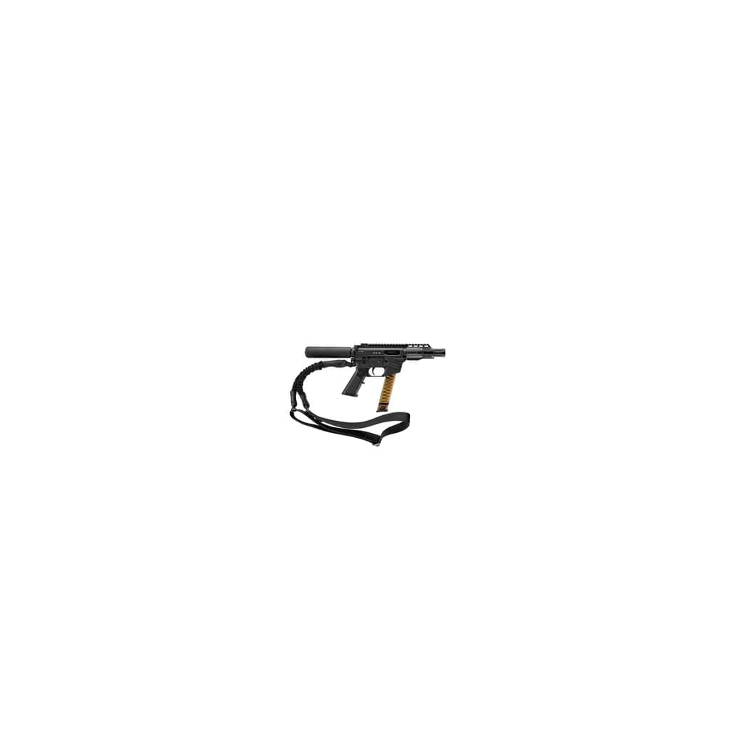 Freedom Ordnance FX9P4T FX-9 9mm 4" Pistol Buffer Tube Single Point Sling 31+1 Black - Image 2
