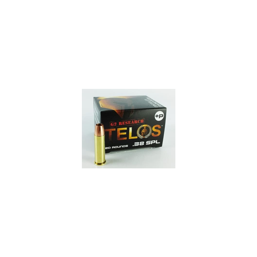 G2 Research 38 Special +P Ammunition Telos 105 Grain Copper Lead Free Hollow Point 20 rounds - Image 2