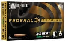 Federal 6mm Creedmoor Ammunition GM6CRDM1 Gold Medal 107 Grain Sierra MatchKing Hollow Point 20 Rounds