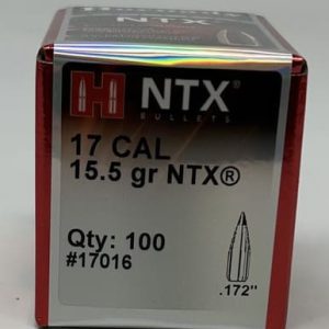 Hornady 17 Cal (.172 Dia) Reloading Bullets H17016 15.5 Grain NTX 100 Pieces