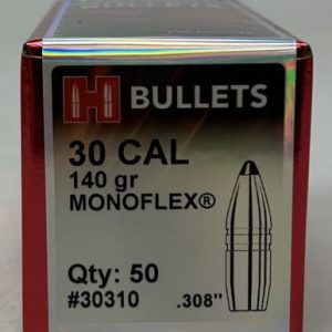 Hornady 30 Cal (.308 Dia) Reloading Bullets For 30-30 Win H30310 140 Grain MonoFlex 50 Rounds