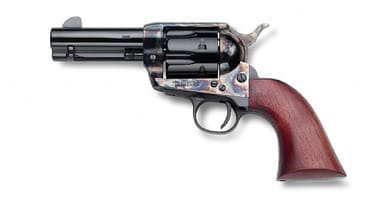 Pietta HF9CHS312NM GWII Posse 9mm 6 Rounds 3.5" Case Hardened/Blued/Wood