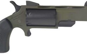 North American Arms NAA-TGH-CB Green Huntsman Mini Revolver .22WMR 5 Rounds 2" SAO OD Green/Black/Rubber Grips W/ .22LR Conversion Cylinder