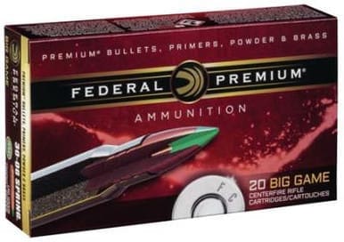 Federal 6.5 Creedmoor Ammunition Vital-Shok P65CRDTC1 120 Grain Trophy Copper 20 rounds