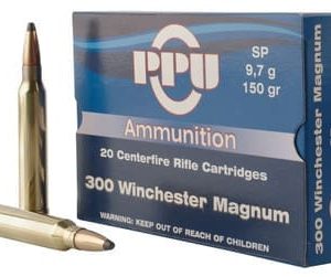 Prvi PPU 300 Winchester Magnum Ammunition PP3001 150 Grain Soft Point 20 Rounds