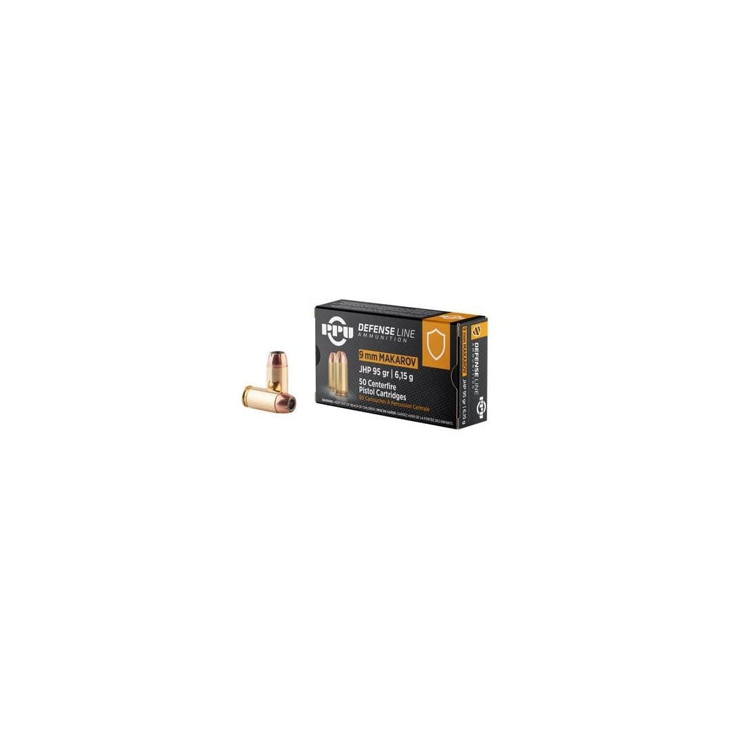 Prvi PPU 9x18 Makarov (NOT LUGER) Ammunition Defense PPD9M 95 Grain Jacketed Hollow Point 50 Rounds - Image 2