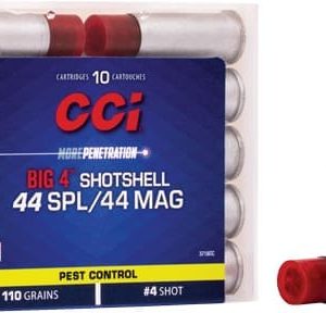 CCI SHOTSHELL 44 REM MAG 140GR - #4 SHOT 10RD 20BX/CS