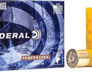 FEDERAL POWER SHOK 20GA 2.75" - 7/8OZ SABOT SLUG 5RD 50BX/CS