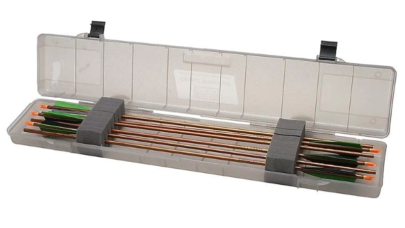 MTM COMPACT ARROW CASE HOLDS - UP TO 18 ARROWS CLEAR SMOKE
