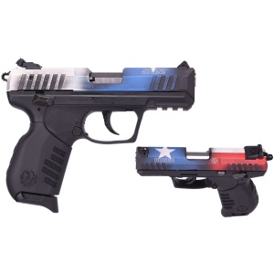 RUGER SR22 TX FLAG 22LR 3.5" BL AS #