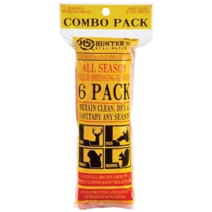 HS FIELD DRESSING GLOVES - 6 PACK COMBO SHOULDER/WRIST