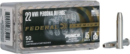 FEDERAL PUNCH 22WMR 45GR JHP - 50RD 60BX/CS