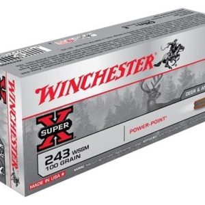 WINCHESTER SUPER-X 243 WSSM - 100GR POWER POINT 20RD 10BX/CS