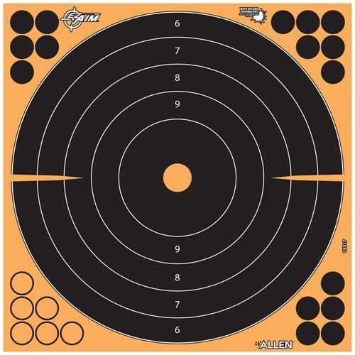 ALLEN EZ AIM SPLASH ADHESIVE - BULLSEYE TARGET 5-PK 12"X12"