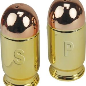 RIVERS EDGE PISTOL CARTRIDGE - SHAPED SALT & PEPPER SHAKERS
