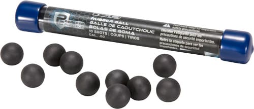 UMAREX T4E P2P 50 CAL RUBBER - BALL BLACK 10-PACK