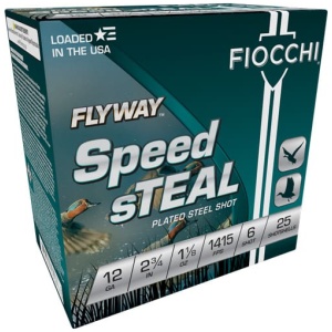 FIOCCHI FLYWAY 12GA 2.75" - 1-1/8OZ #6 1415FPS 25RD 10BX/C