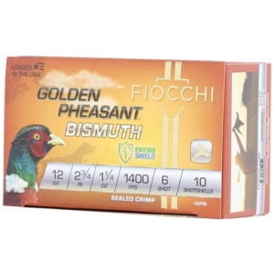FIOCCHI GOLDEN PHEASANT 12GA - 2.75" 1-1/4OZ #6 10RD 10BX/CS