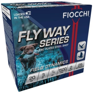 FIOCCHI FLYWAY 20GA 3" 7/8OZ - #2 1500FPS 25RD 10BX/CS