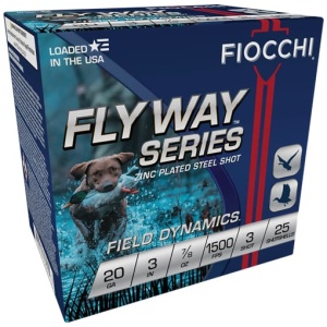FIOCCHI FLYWAY 20GA 3" 7/8OZ - #3 1500FPS 25RD 10BX/CS