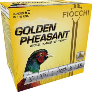 FIOCCHI GOLDEN PHEASANT 20GA - 2.75" 1OZ #5 25RD 10BX/CS