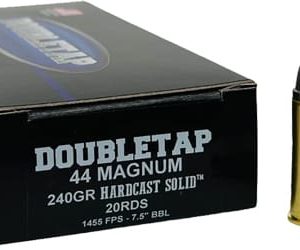 DOUBLETAP 44 REM MAG 240GR SWC - HARDCAST SOLID 20RD 25BX/CS