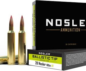 NOSLER 28 NOSLER 160GR - BALLISTIC TIP 20RD 10BX/CS