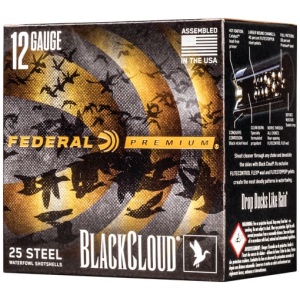 FEDERAL BLACK CLOUD 12GA 3" - 1-1/4OZ #2 1450FPS 25RD 10BX/C