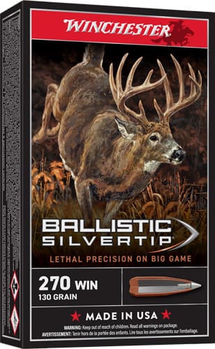 WINCHESTER SUPREME 270 WIN - 130GR SILVER-TIP 20RD 10BX/CS