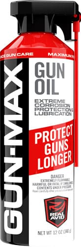 REAL AVID GUN MAX GUN OIL - 12 OZ. AEROSAL FLIP UP NOZZLE