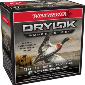 WINCHESTER DRYLOK 12GA 3" - 1-1/4OZ #4 25RD 10BX/CS