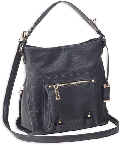 BULLDOG CONCEALED CARRY PURSE - HOBO ANNA BLACK