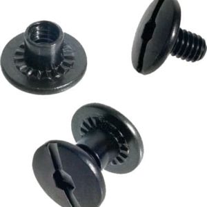 TOC CHICAGO SCREW SET - 6 PIECES BLACK