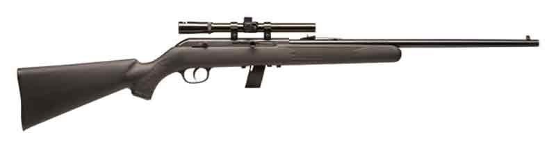 SAVAGE 64FXP 22LR 21" BBL - BLUED/BLACK SYN W/4X15 SCOPE