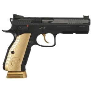 CZ SHADOW 2 GOLD DIGGER OR 9MM - 19RD GOLD GRIP ADJ REAR SIGHT