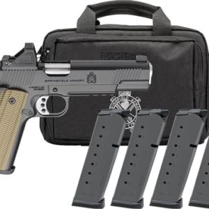 SPRINGFIELD 1911 OPERATOR AOS - 45 ACP 5" 8RD 4 MAGS GEAR PAC